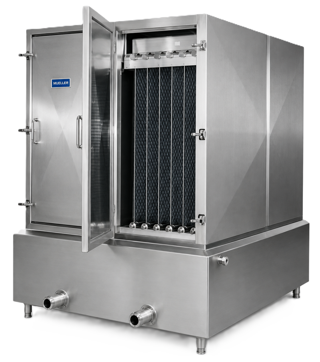 Falling film chiller cabinet with Temp-Plate evaporator plates
